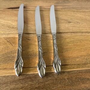 3 Oneida USA EDEN Stainless Dinner Knives